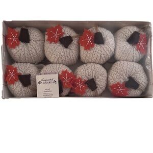 Haymarket Fall Pumpkin Knit Garland Home Decor